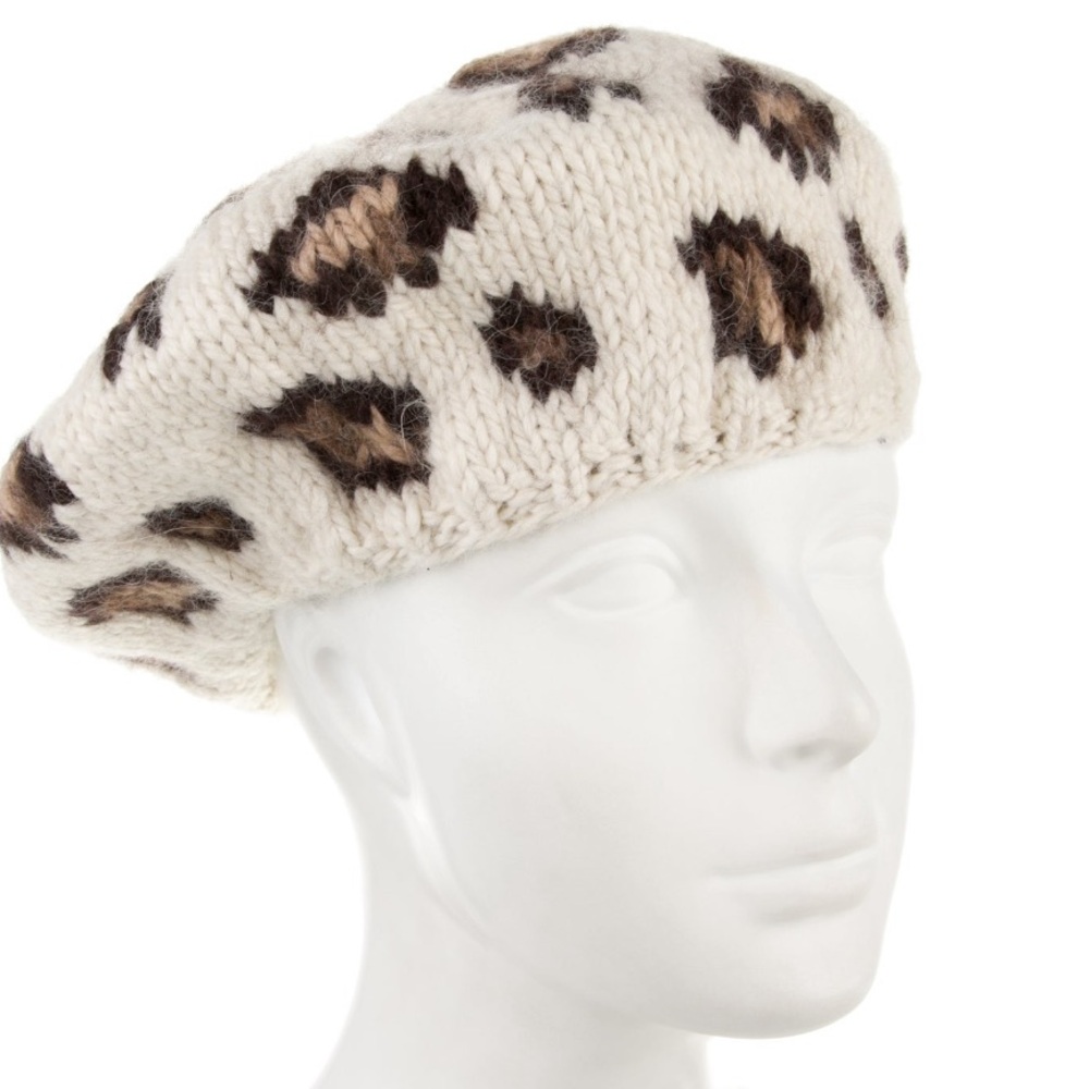 Eugenia Kim Leopard Print Alpaca Hat - OS